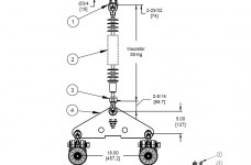 I-String Assembly - Tangent Suspension, Twin-Bundle Conductor, 50K